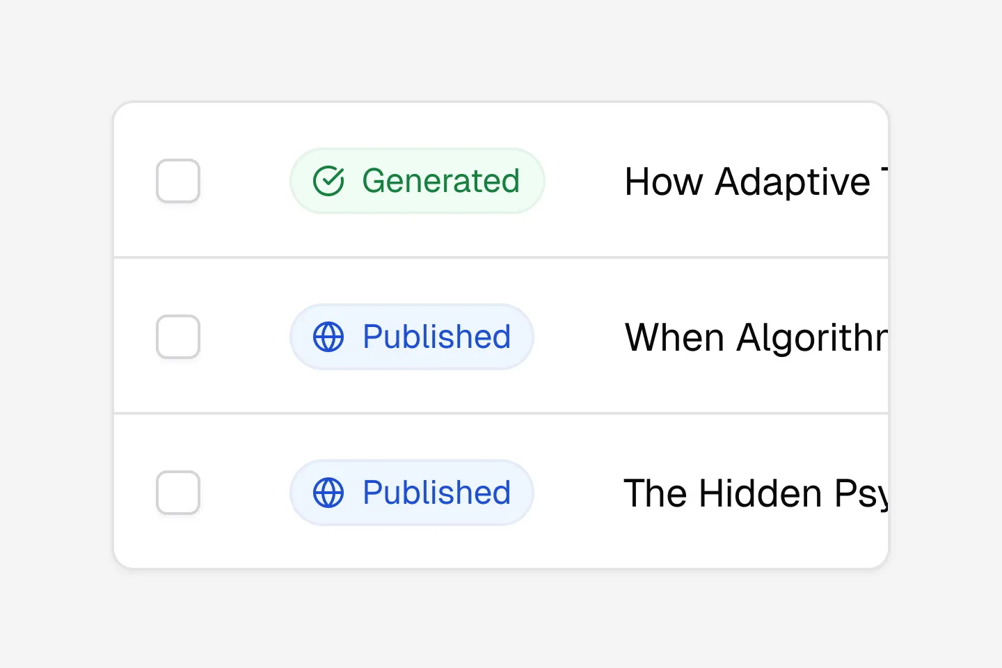 Generate on autopilot